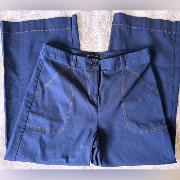 Wide Leg Paige Denim Ankle Pant - Picture 1 of 11